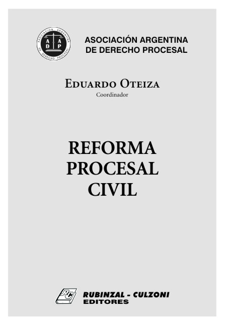 Reforma procesal civil.