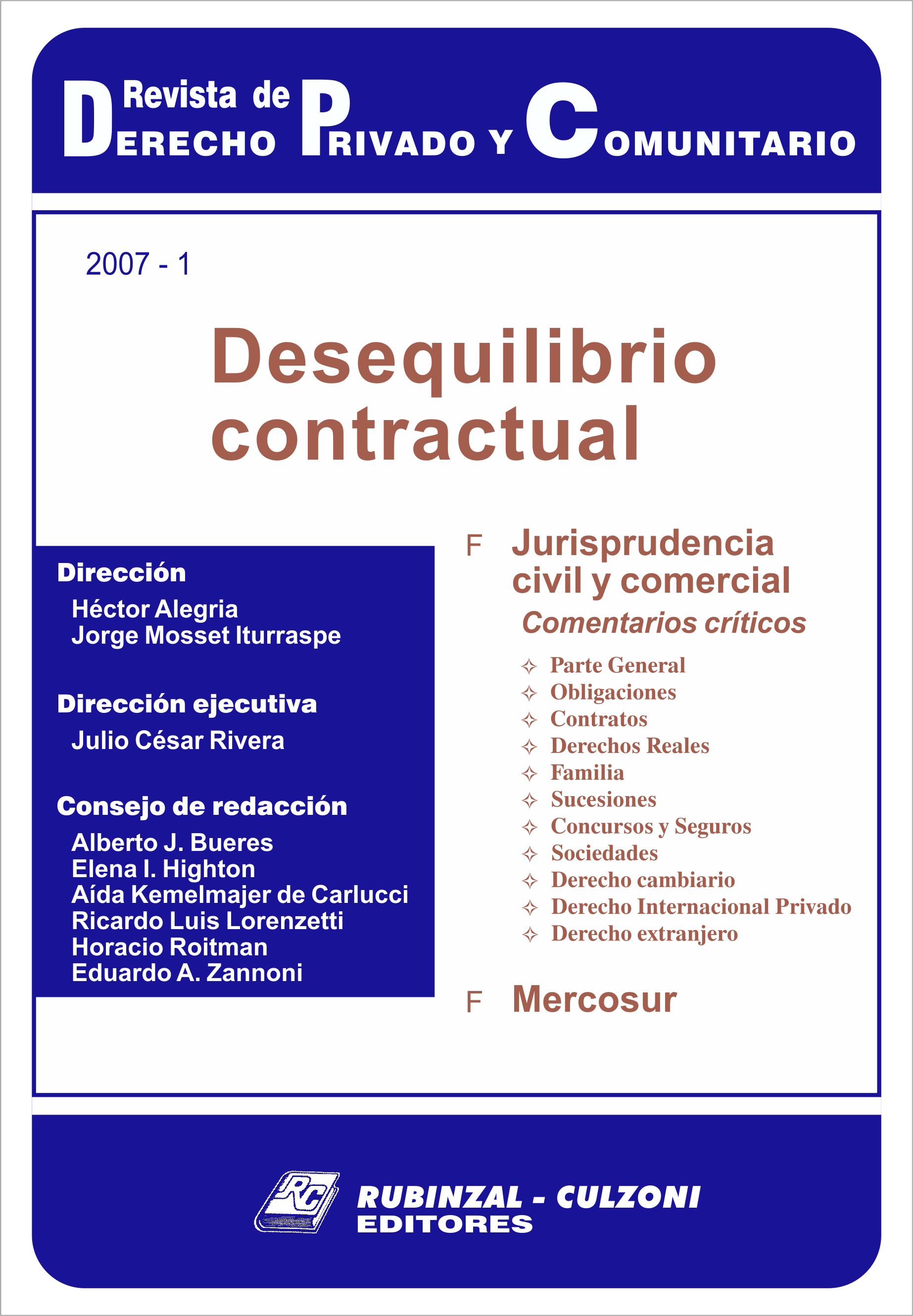 Revista de Derecho Privado y Comunitario - Desequilibrio contractual