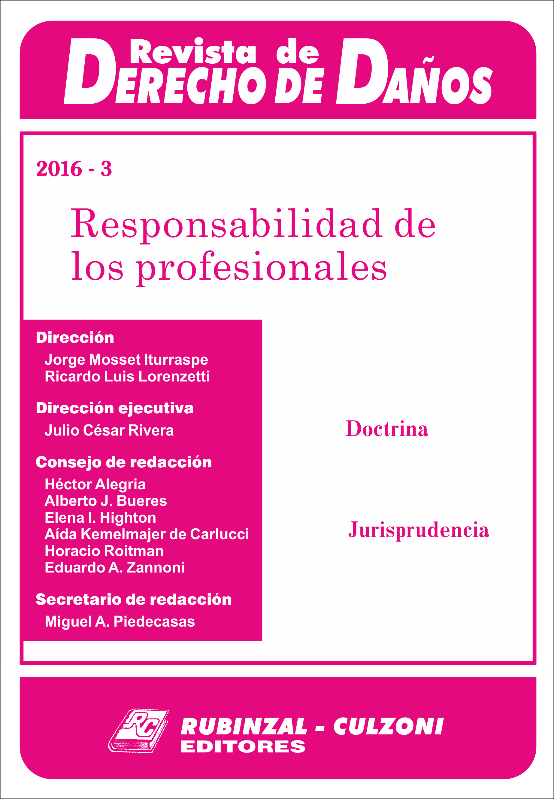 Responsabilidad de los profesionales. [2016-3]