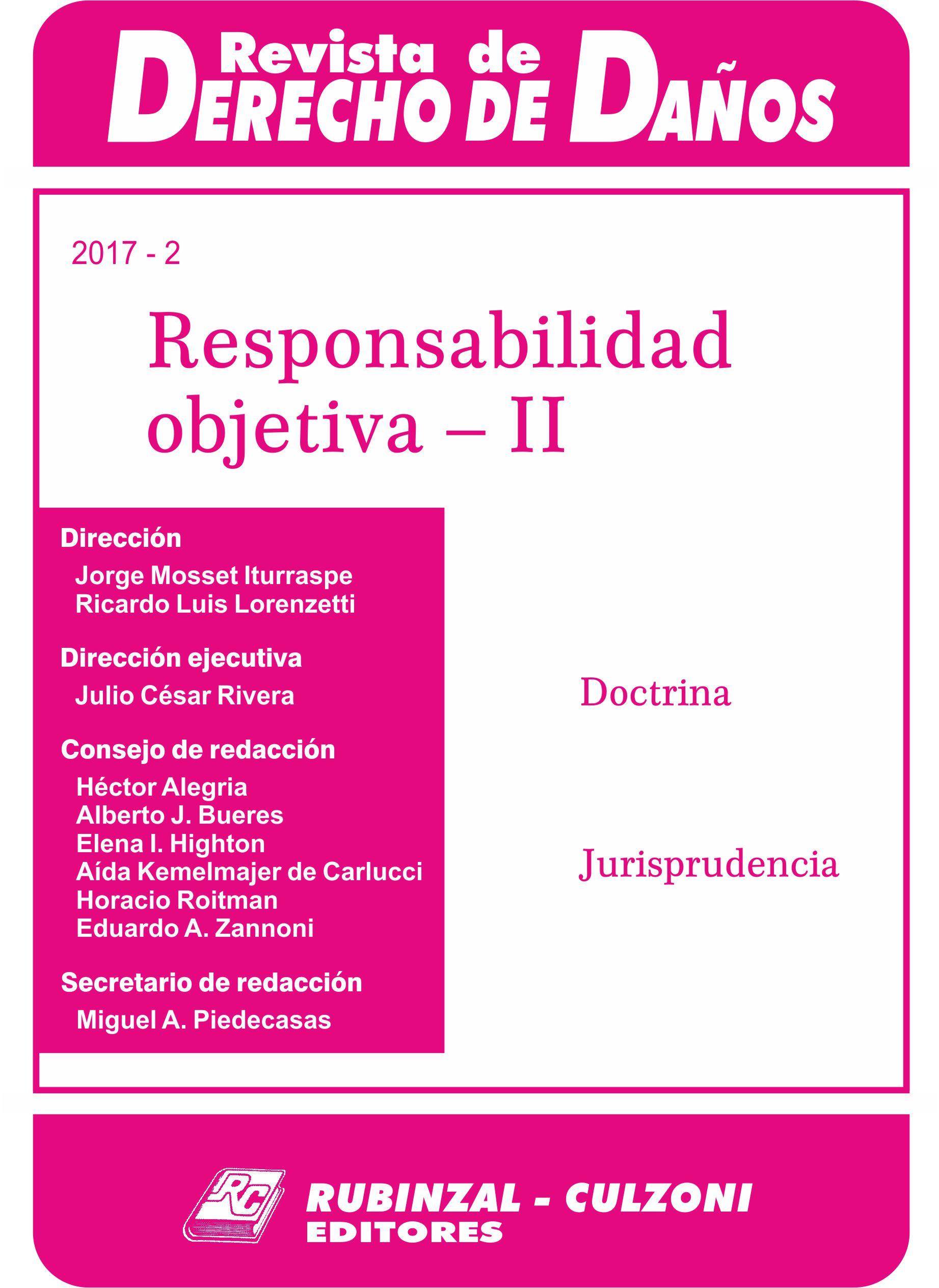 Responsabilidad objetiva - II [2017-2]