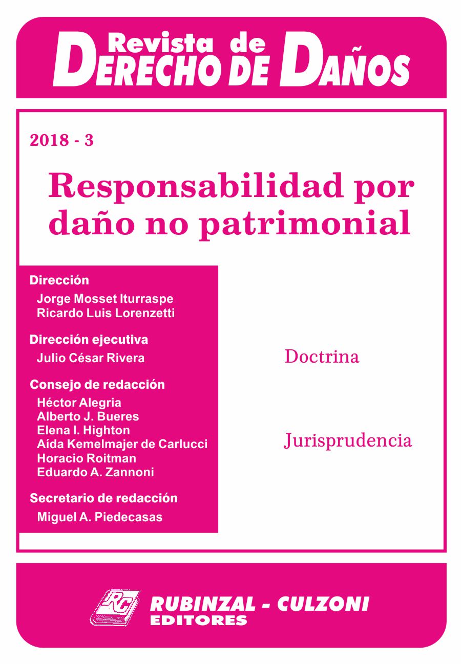 Revista de Derecho de Daños - Responsabilidad por daño no patrimonial