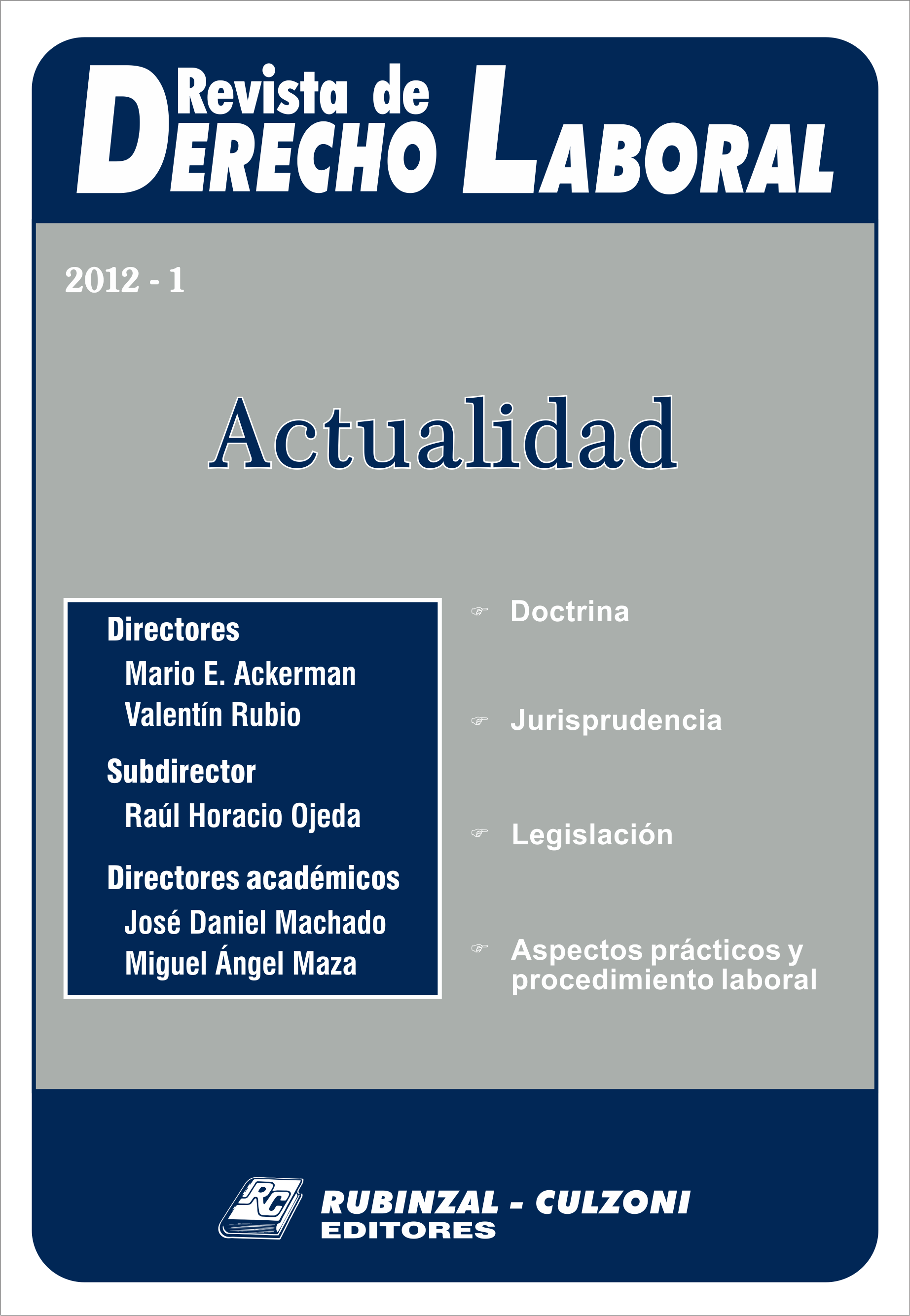  Actualidad - Año 2012 - 1. [2012-1]