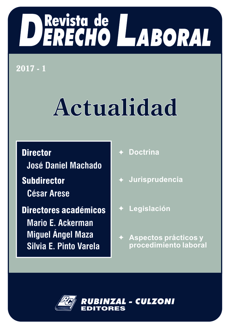 Revista de Derecho Laboral Actualidad - Año 2017 - 1