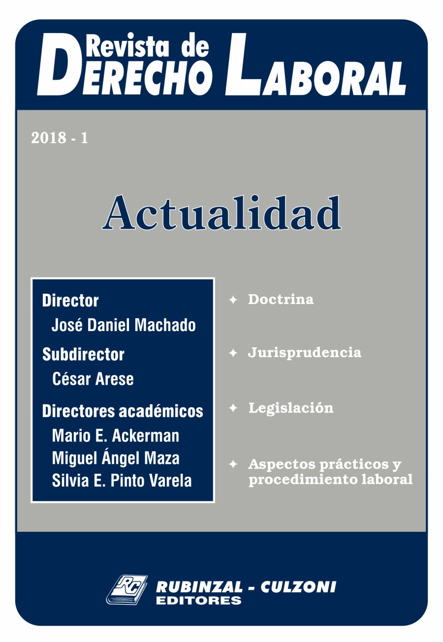 Revista de Derecho Laboral Actualidad - Año 2018 - 1