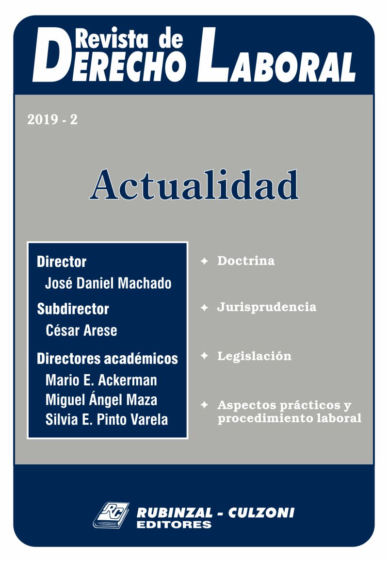 Revista de Derecho Laboral Actualidad - Año 2019 - 2