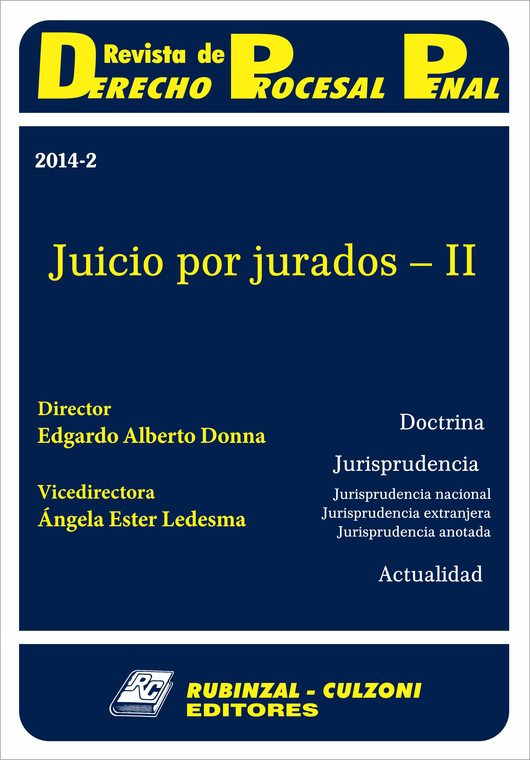 Revista de Derecho Procesal Penal - Juicio por Jurados - II