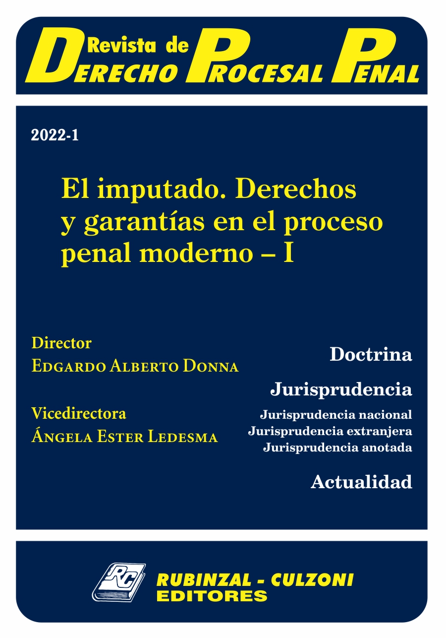 Revista de Derecho Procesal Penal - El imputado
