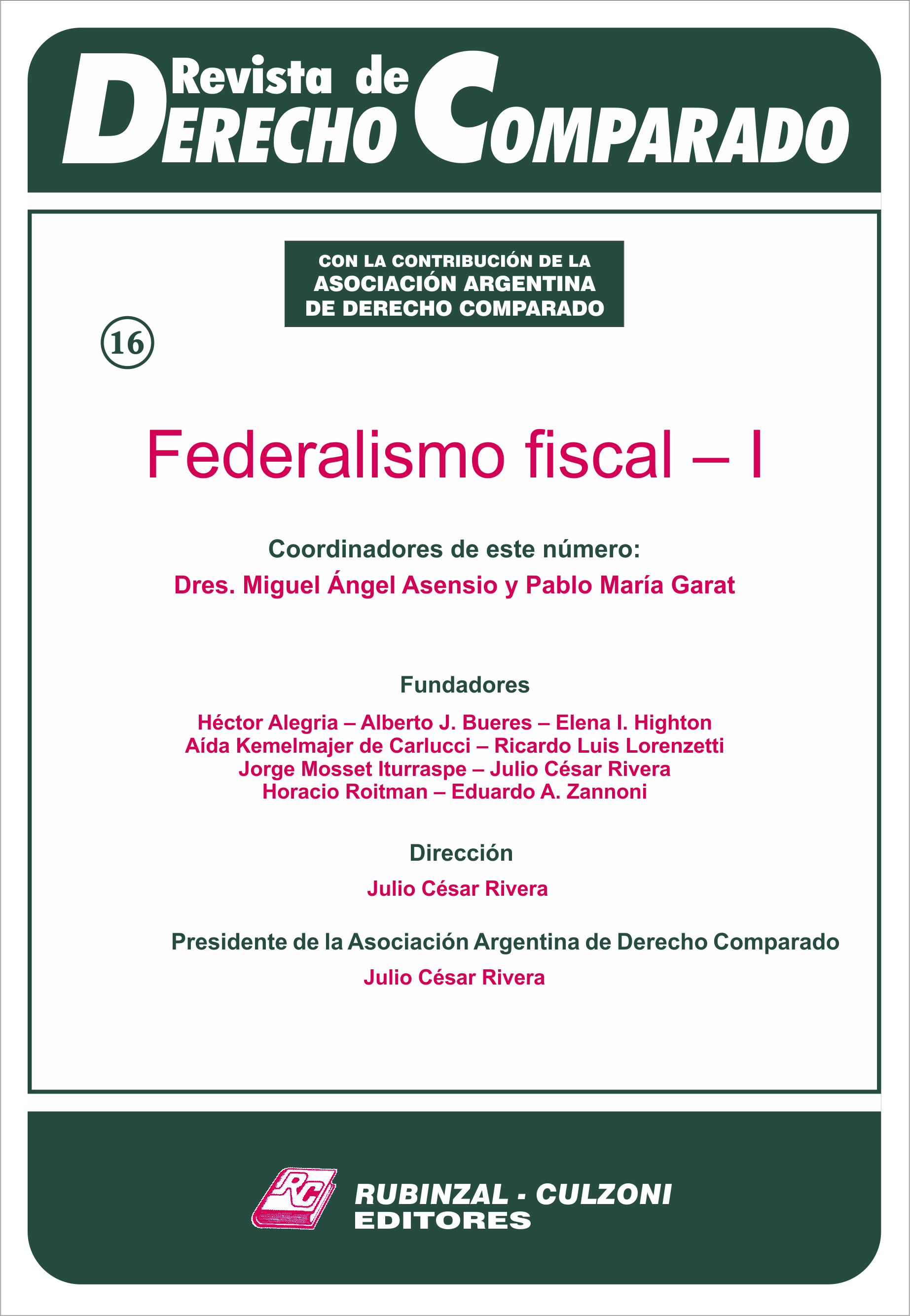 Revista de Derecho Comparado - Federalismo Fiscal - I