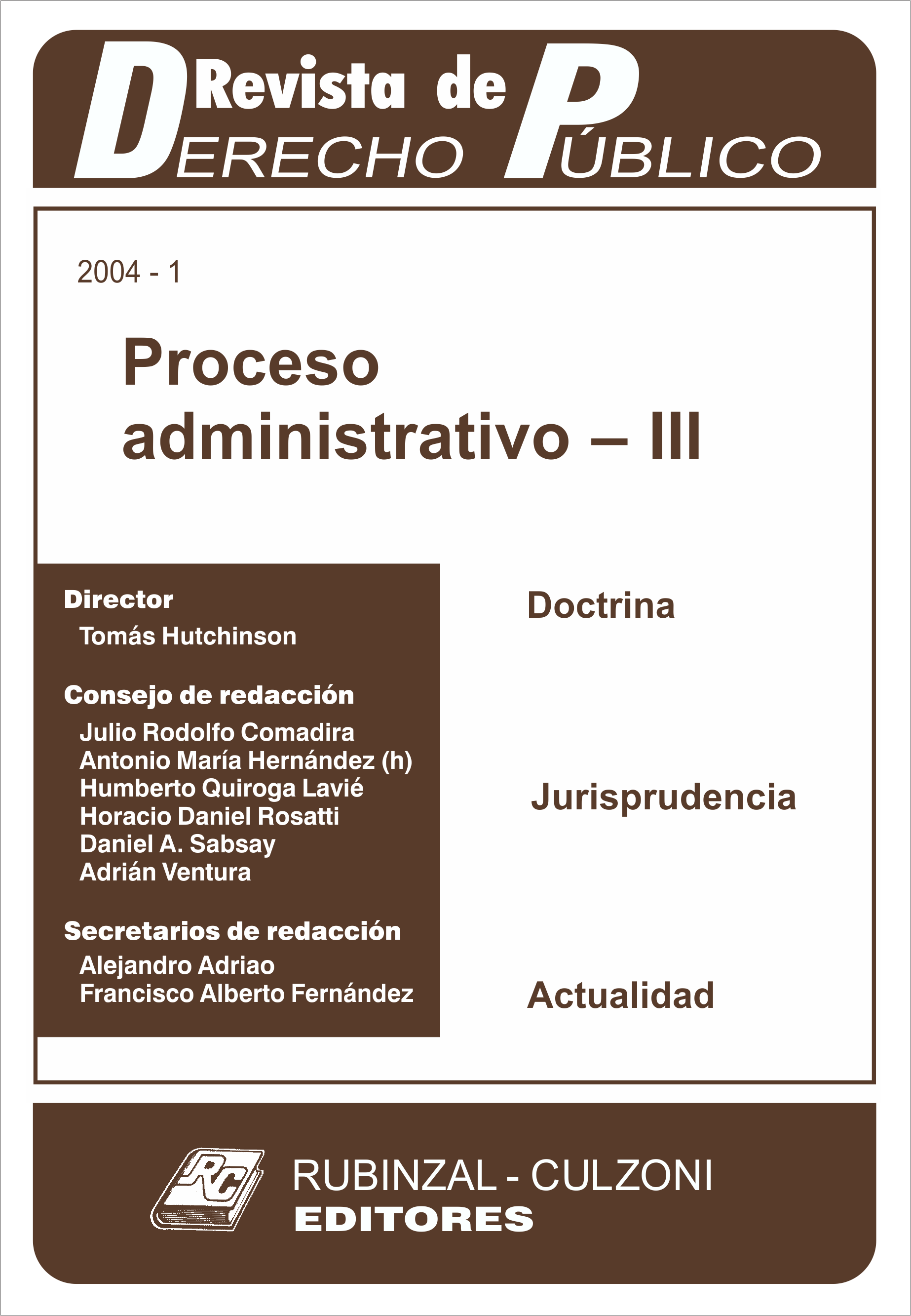 Revista de Derecho Público - Proceso administrativo - III