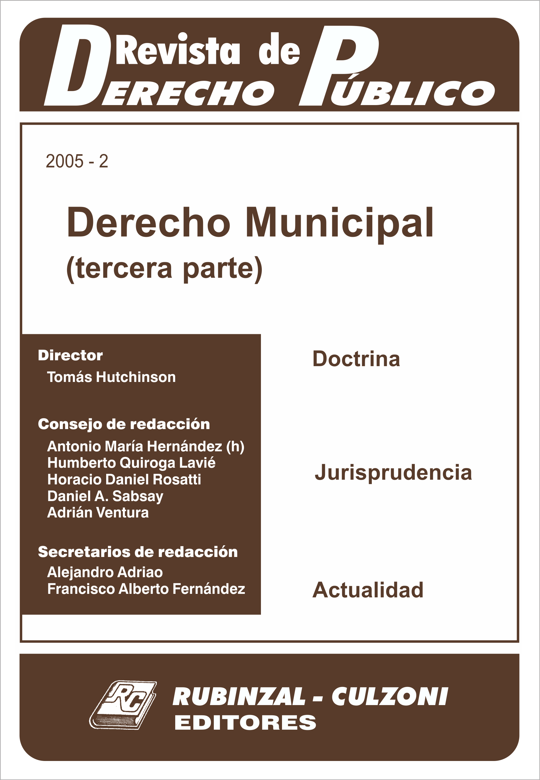 Revista de Derecho Público - Derecho Municipal 