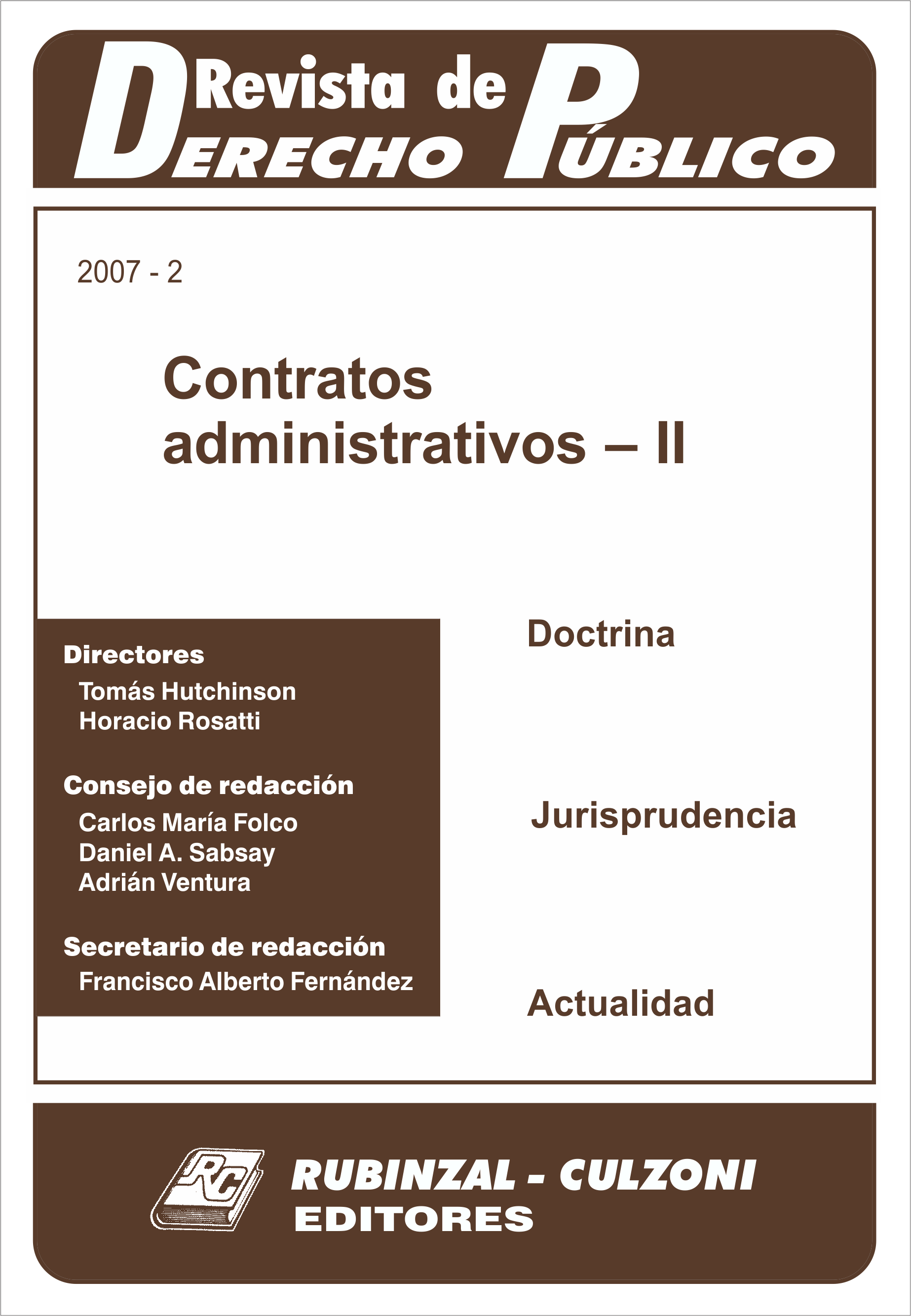 Revista de Derecho Público - Contratos administrativos - II