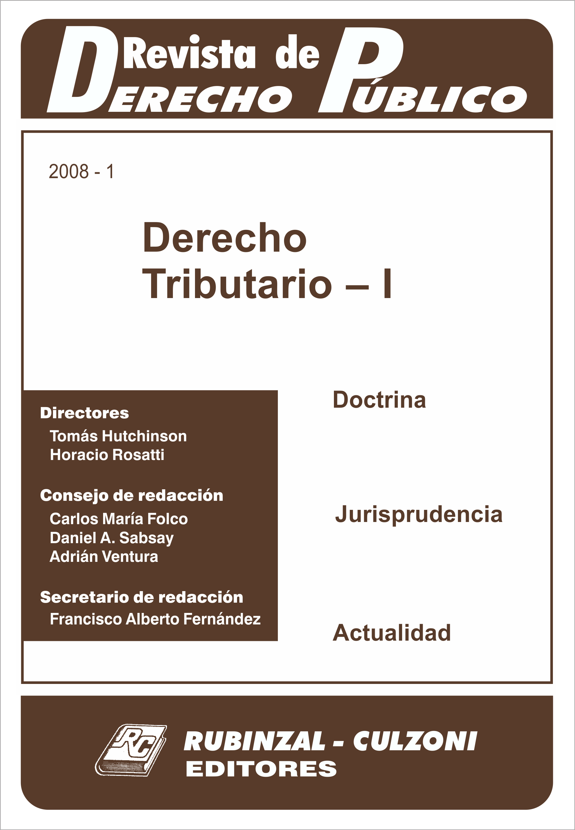 Revista de Derecho Público - Derecho Tributario - I