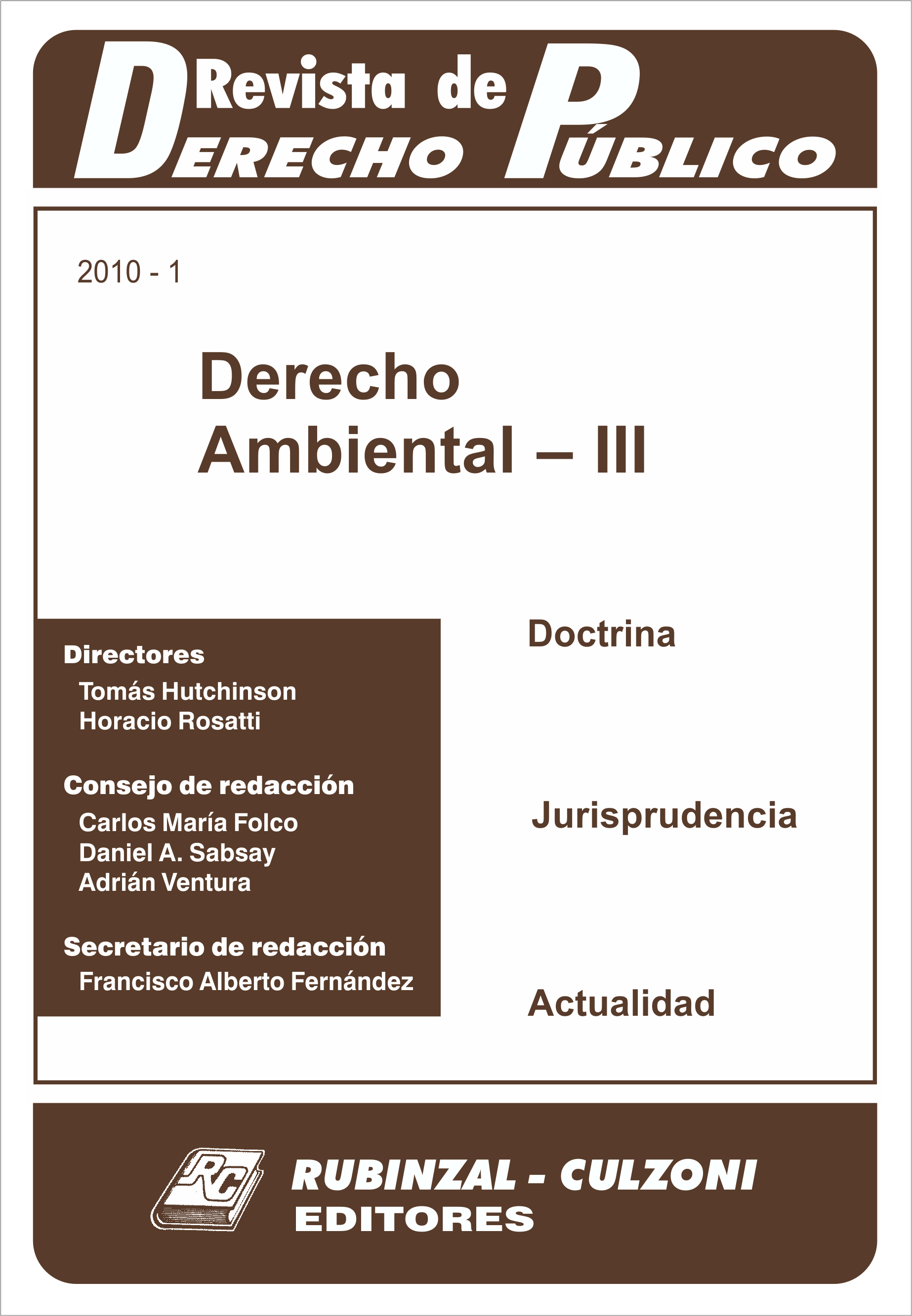 Revista de Derecho Público - Derecho Ambiental - III