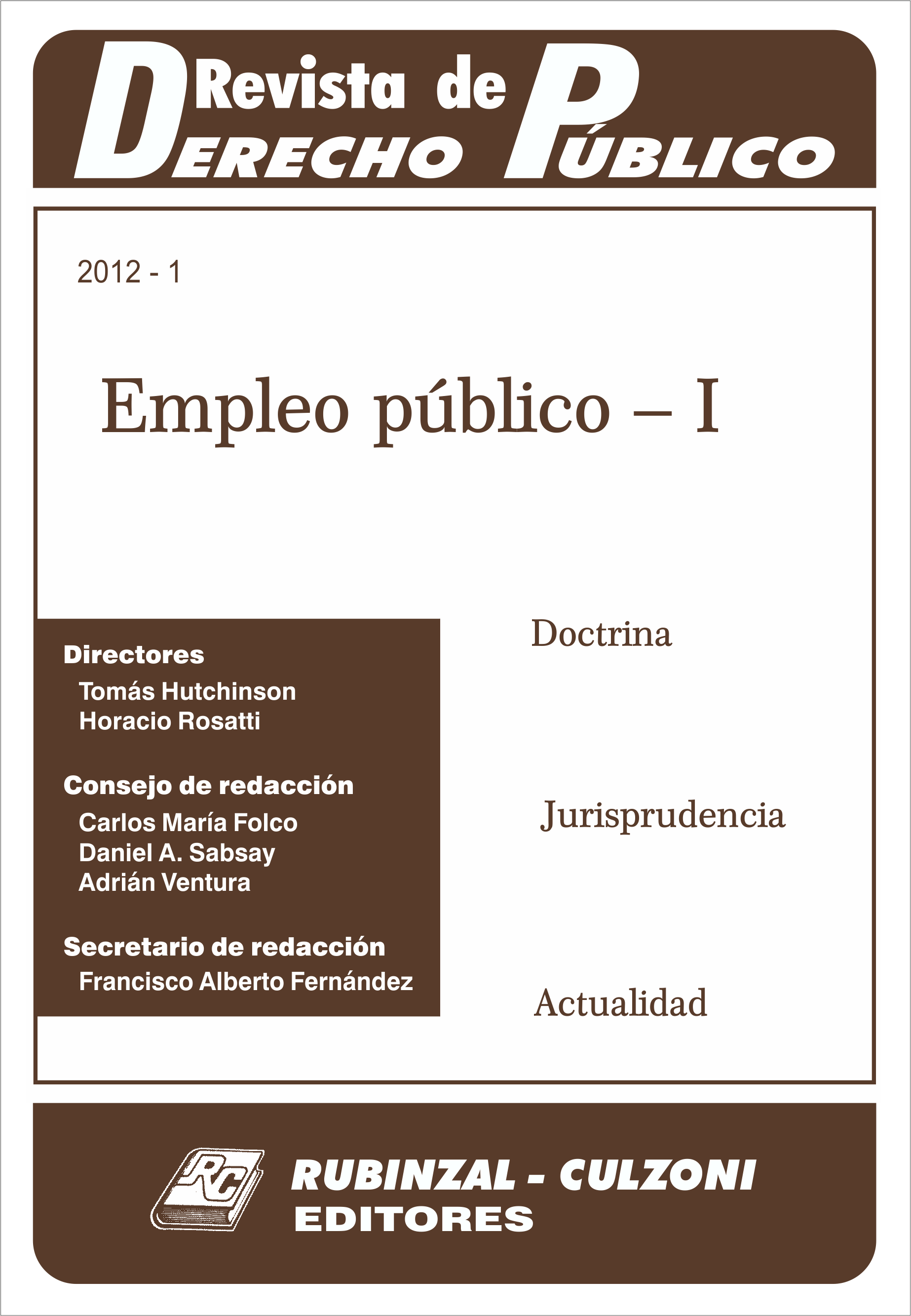 Revista de Derecho Público - Empleo público - I