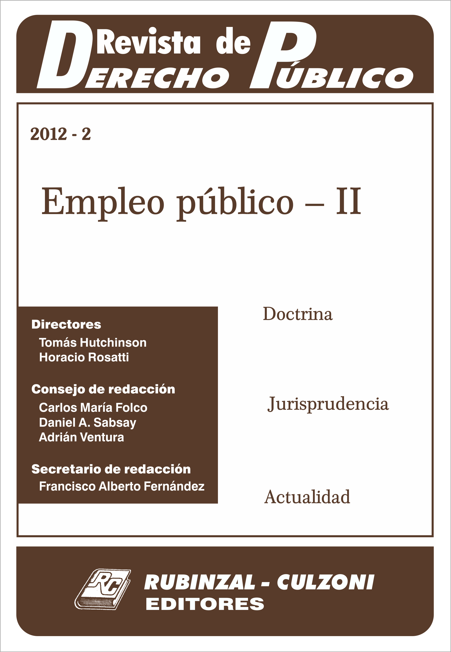 Revista de Derecho Público - Empleo público - II