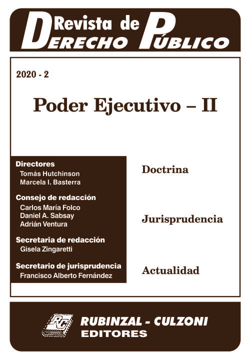 Revista de Derecho Público - Poder Ejecutivo - II