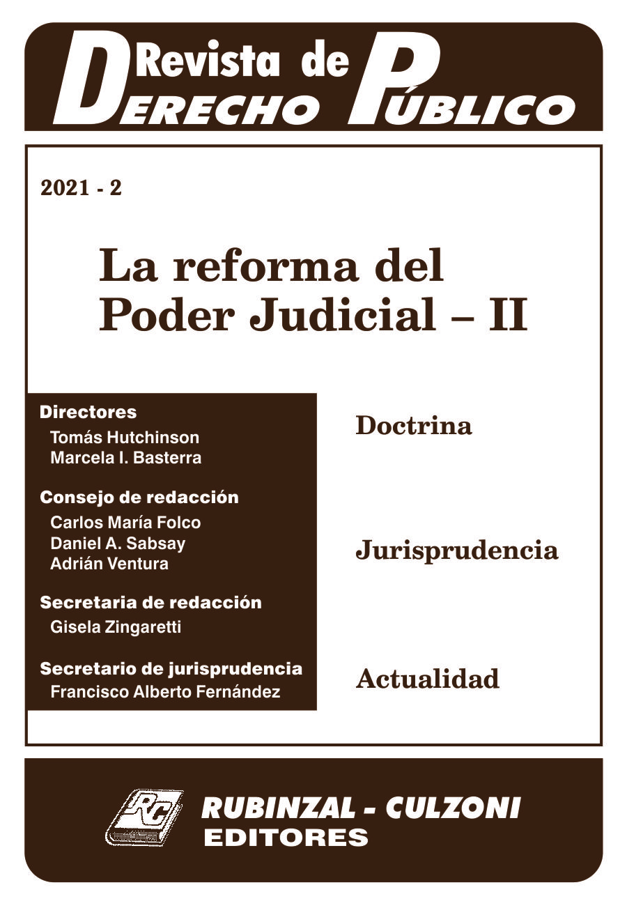 Revista de Derecho Público - La reforma del Poder Judicial - II