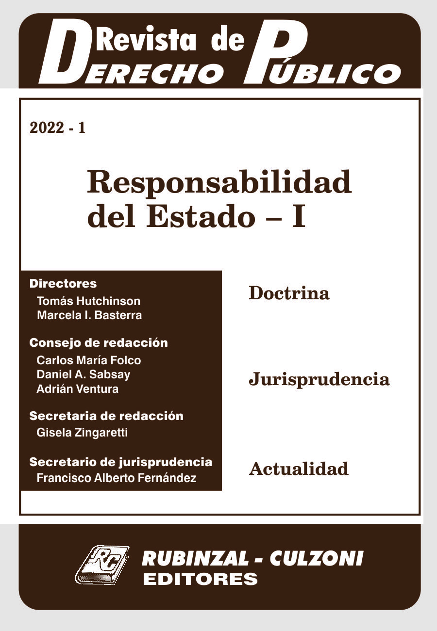 Revista de Derecho Público - Responsabilidad del Estado - I