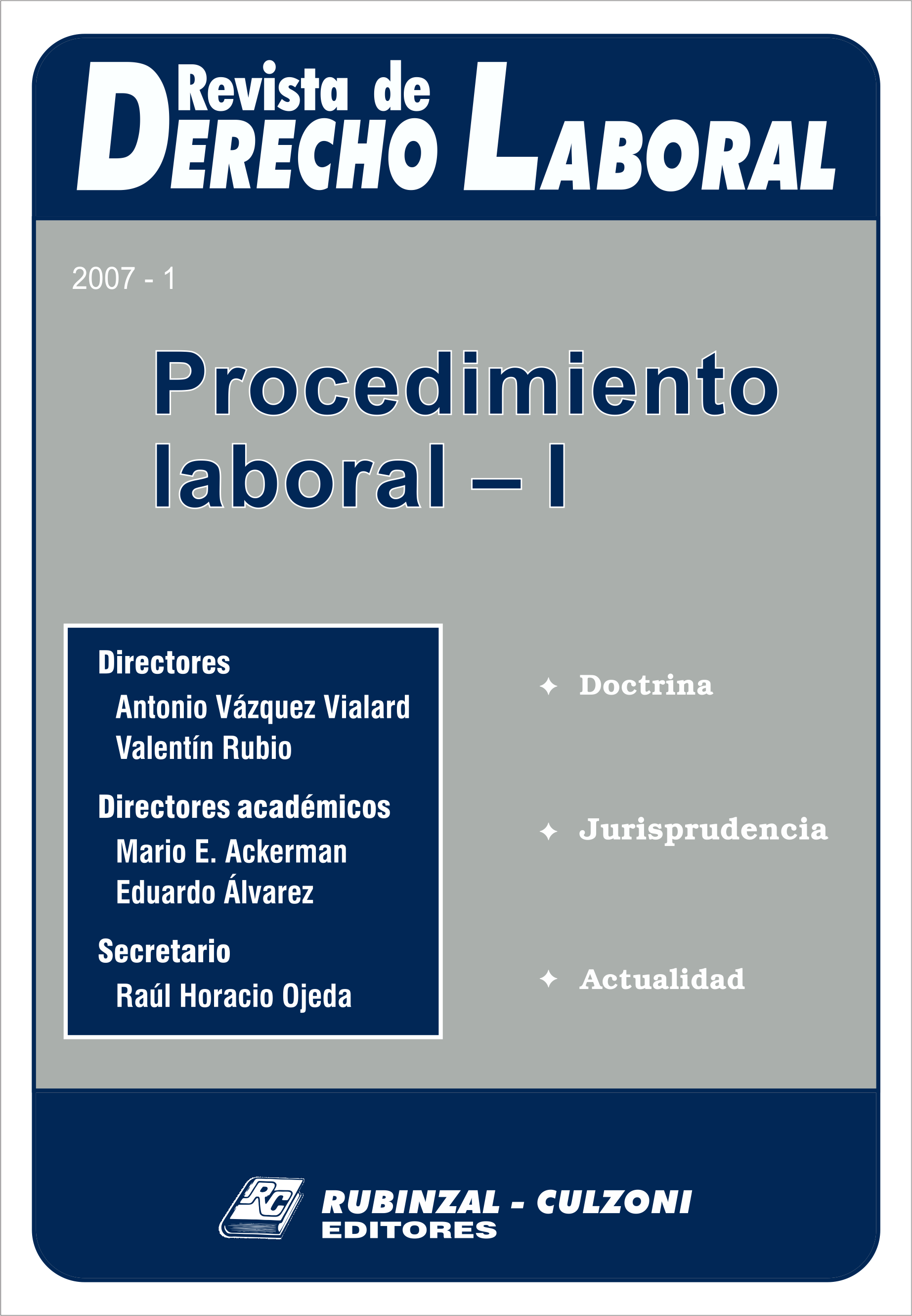  - Procedimiento Laboral - I. [2007-1]