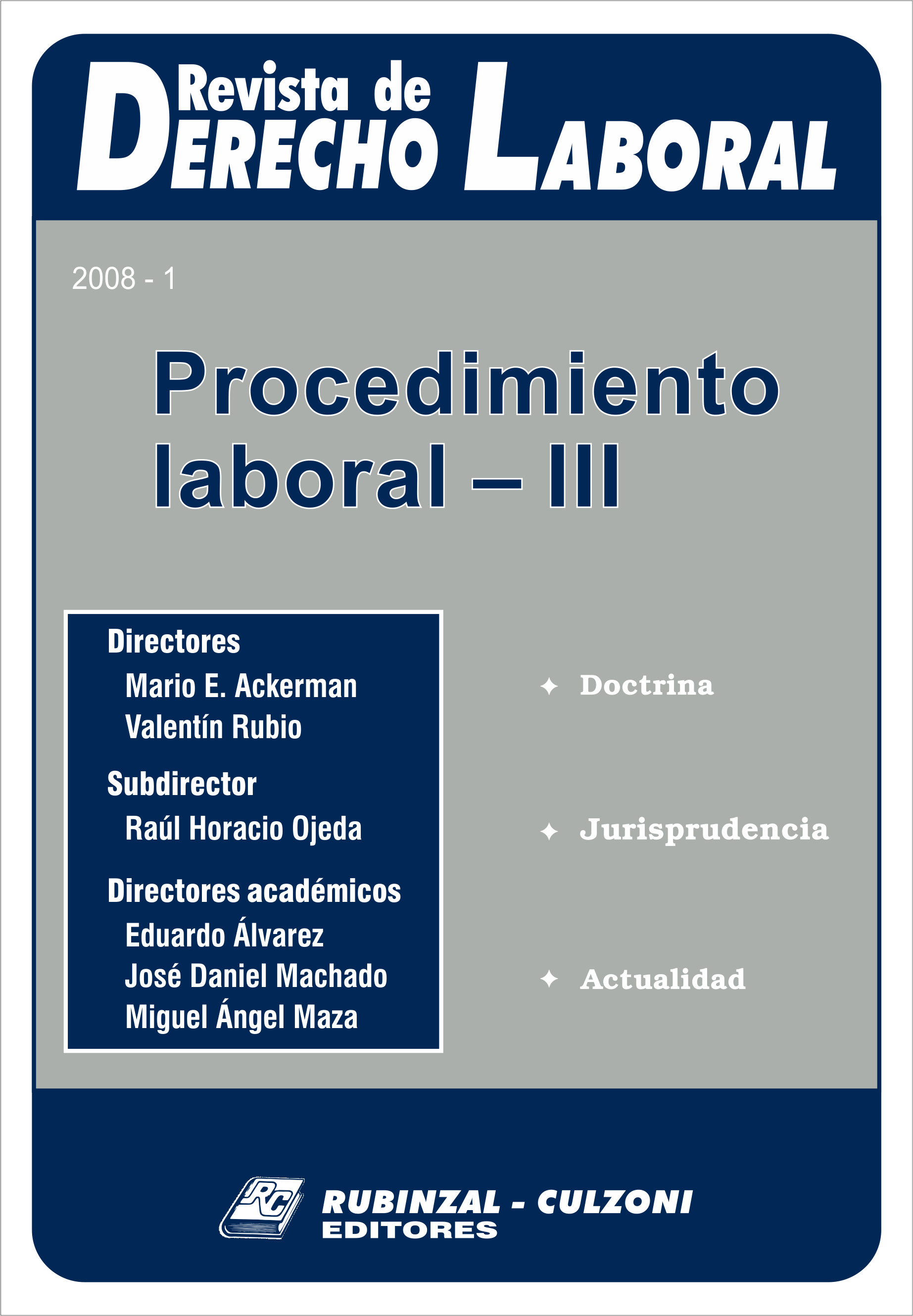  - Procedimiento Laboral - III. [2008-1]