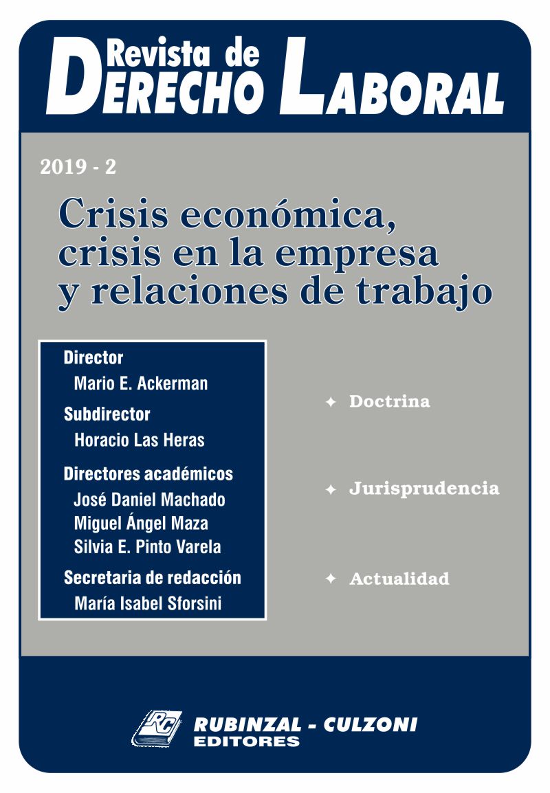  - Crisis económica, crisis en la empresa y relaciones de trabajo [2019-2]