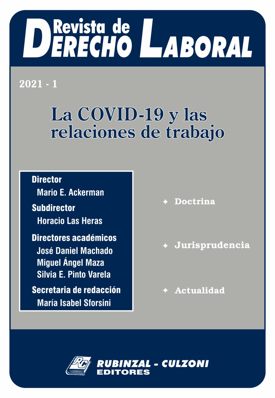  - La COVID-19 y las relaciones de trabajo [2021-1]