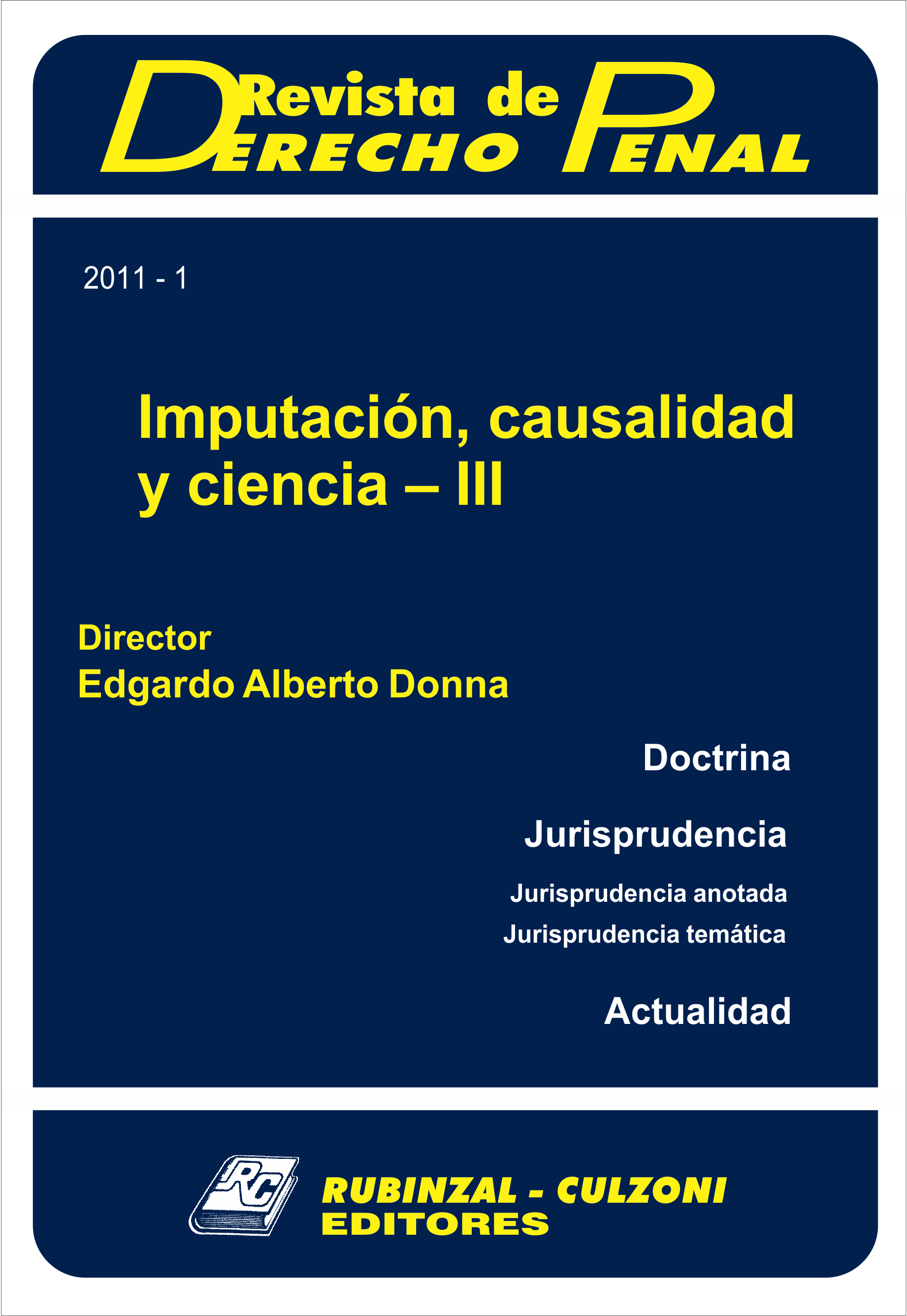 Revista de Derecho Penal - Imputación
