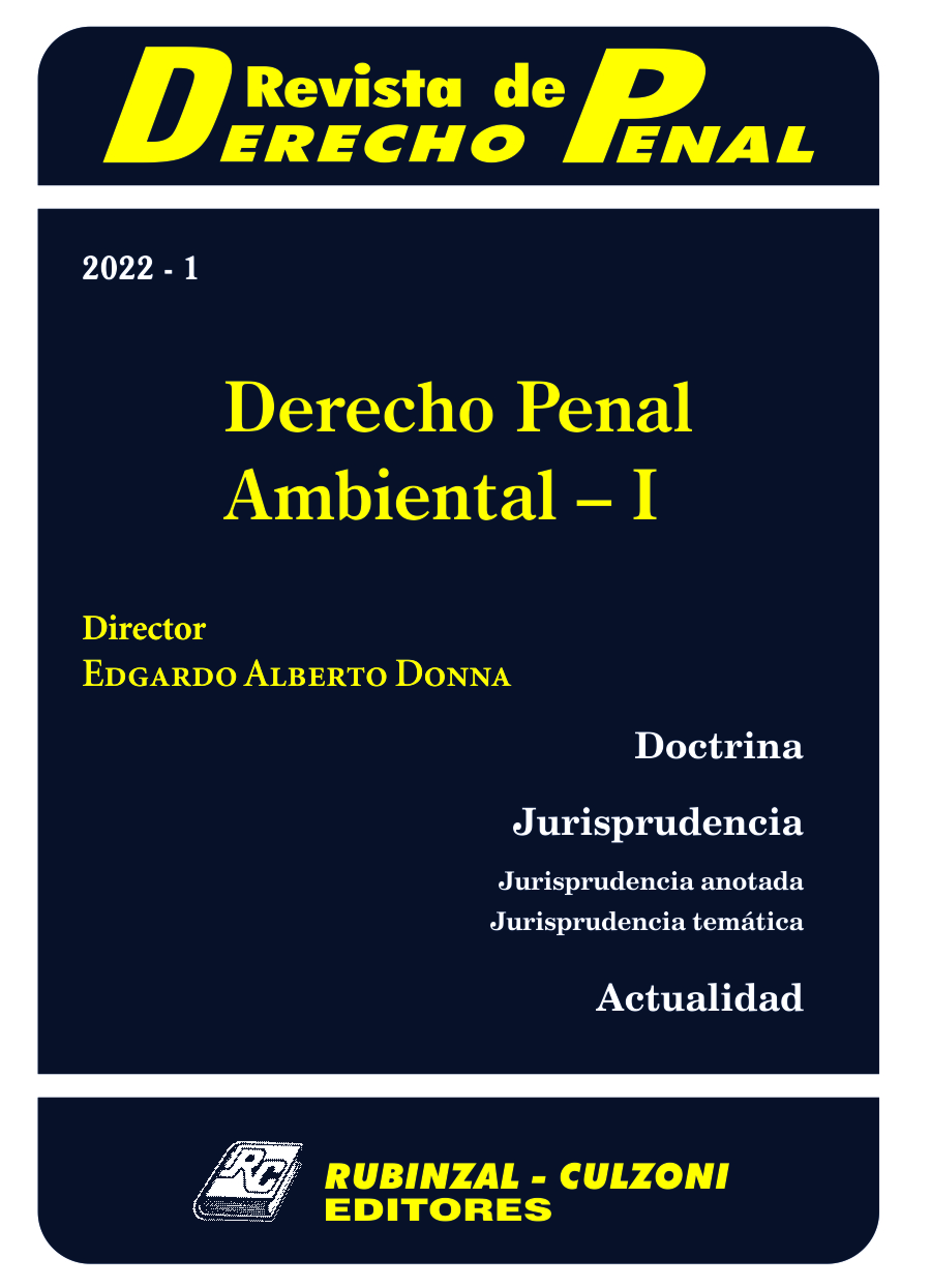 Revista de Derecho Penal - Derecho Penal Ambiental - I